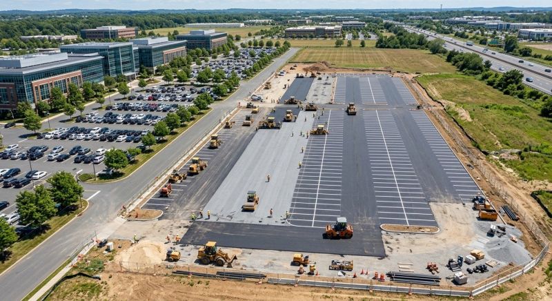 Asphalt Parking Lot Paving in Los Angeles, CA