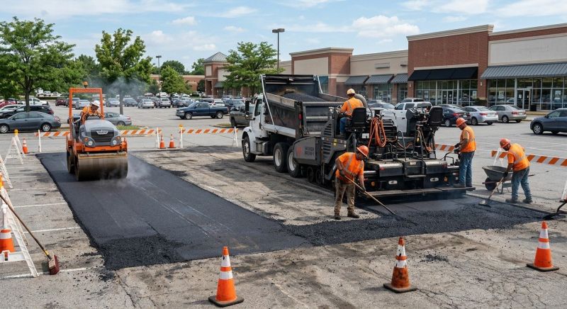 Asphalt Parking Lot Repair in Palm Springs, CA