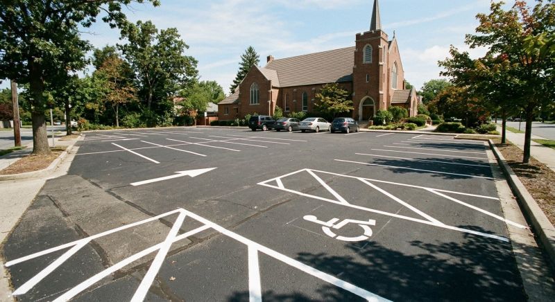 Church Parking Lot Striping in Canton, GA