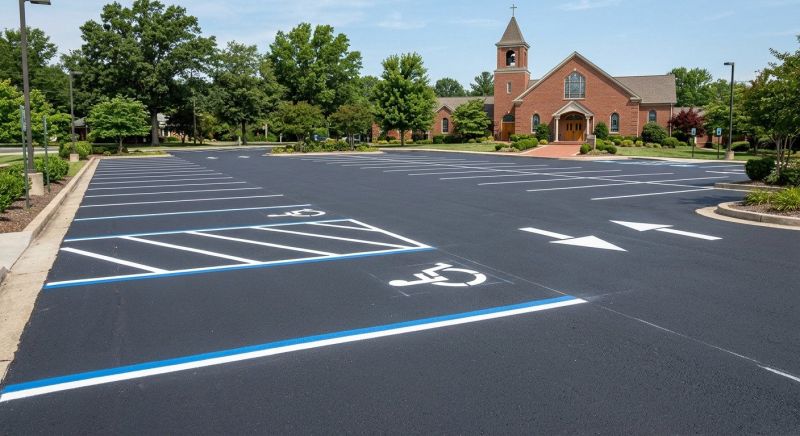 Church Parking Lot Striping in Orange County, CA