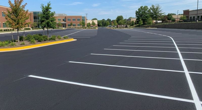 Concrete Parking Lot Striping in Katy, TX