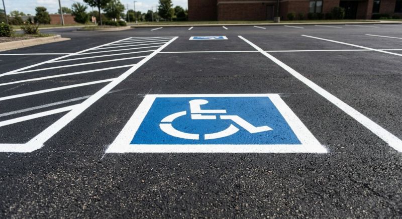Parking Space Marking in Palm Springs, CA